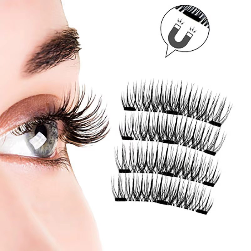 Faux cils magnétiques 3D affûtés