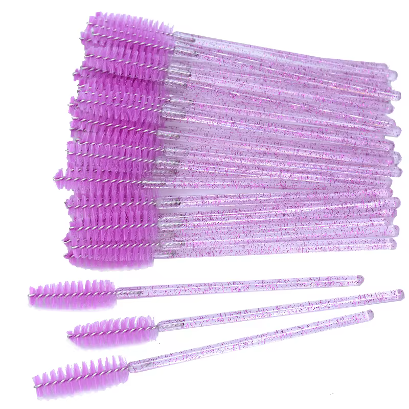 Baguettes de mascara pour cils à micro paillettes