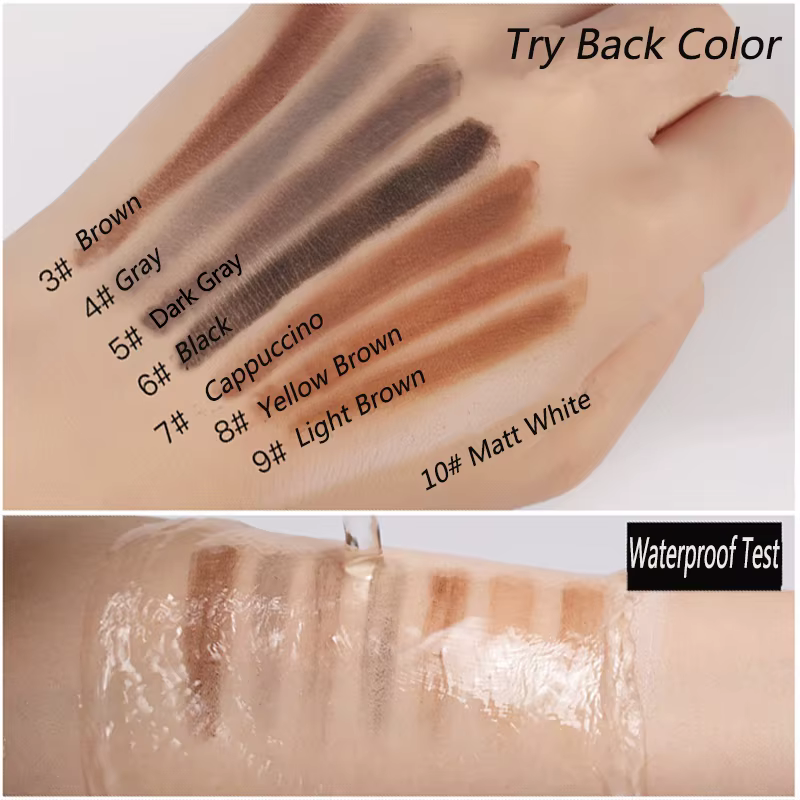 Crayon à sourcils marron imperméable de haute qualité professionnel femme pas cher rehausseur