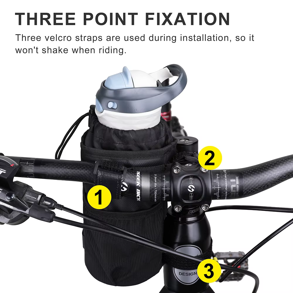 Bal inowalk-Poudres de poche pour bouteille d'eau de vélo, sac à outils de guidon, accessoires de vélo, touring