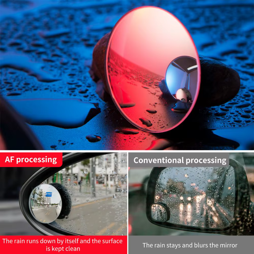 Baseus Nouveau Lot de 2 Rétroviseurs de Voiture HD à Vision Panoramique pour Automobile, Anti-Points Mort, Sans Cadre, pour Stationnement