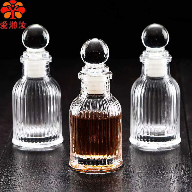 Aixiangru Bar bouteilles amères colonne romaine aromathérapie distributeur d'huile d'olive bouteille en verre accessoires de cuisine bouteille d'huile 40ML