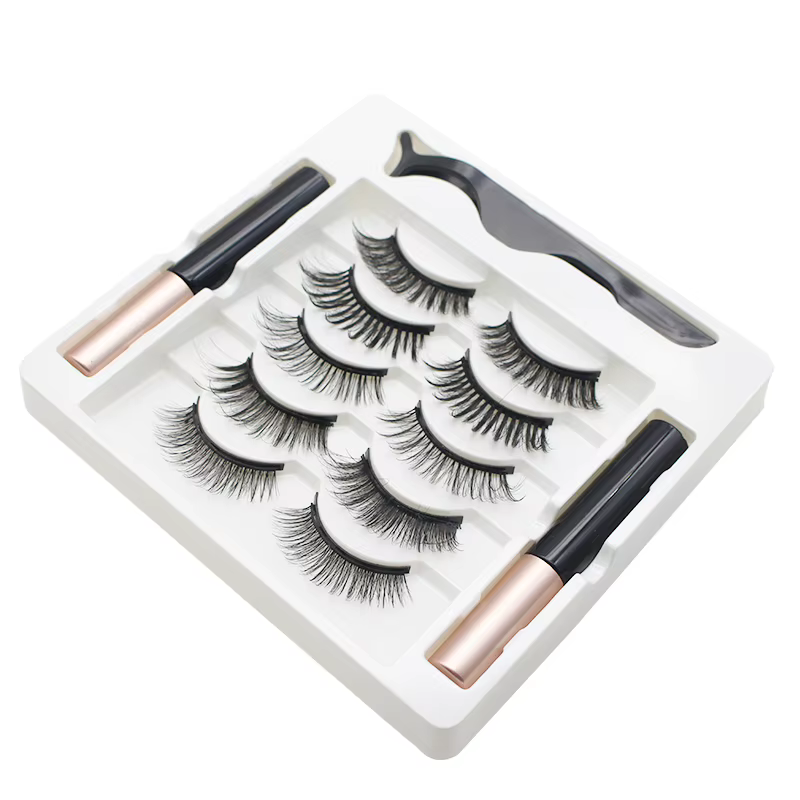 AILEISHI 5 paires de cils magnétiques 3D aimant Eyeliner faux