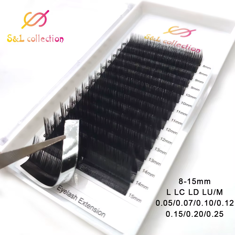 Nouveau arrivé 0.05/0.07 L/LC/LD/LU 1 pièces volume de cils magiques facile à fabriquer effet éventail faux