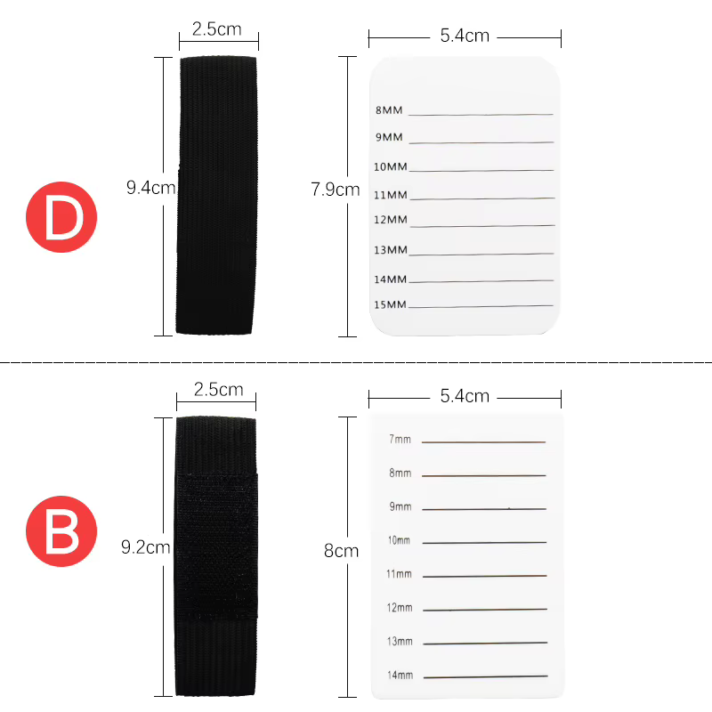 Tablette de greffe de faux cils