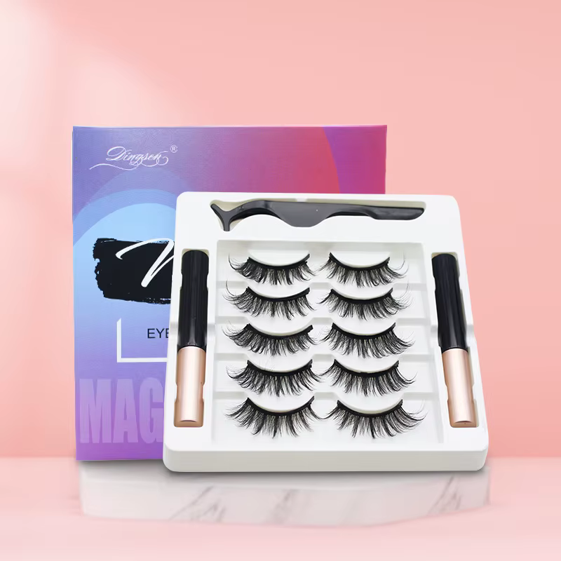 AILEISHI 5 paires de cils magnétiques 3D aimant Eyeliner faux