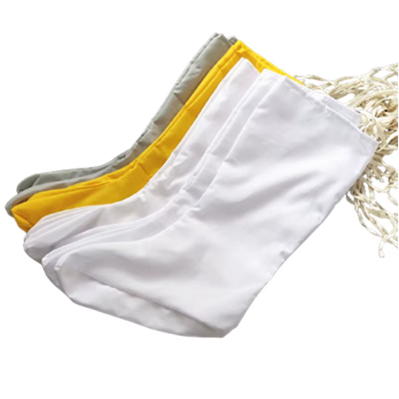 Bas longs en coton Hanfu, accessoires de costume de Kung Fu, chaussettes de prairie chinoise, film TV Play, blanc, jaune, gris
