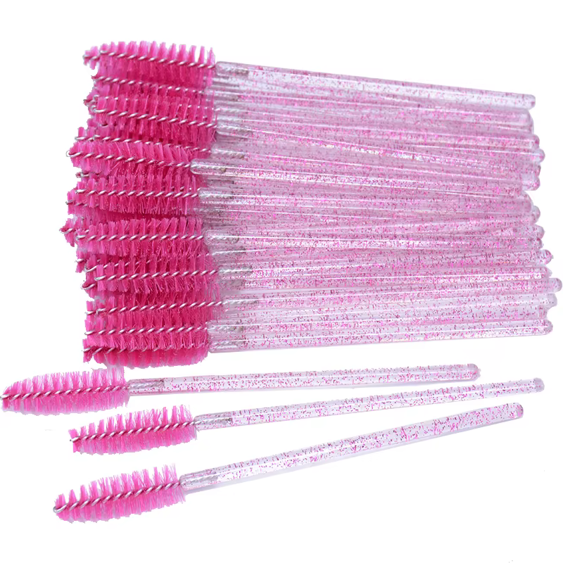 Baguettes de mascara pour cils à micro paillettes