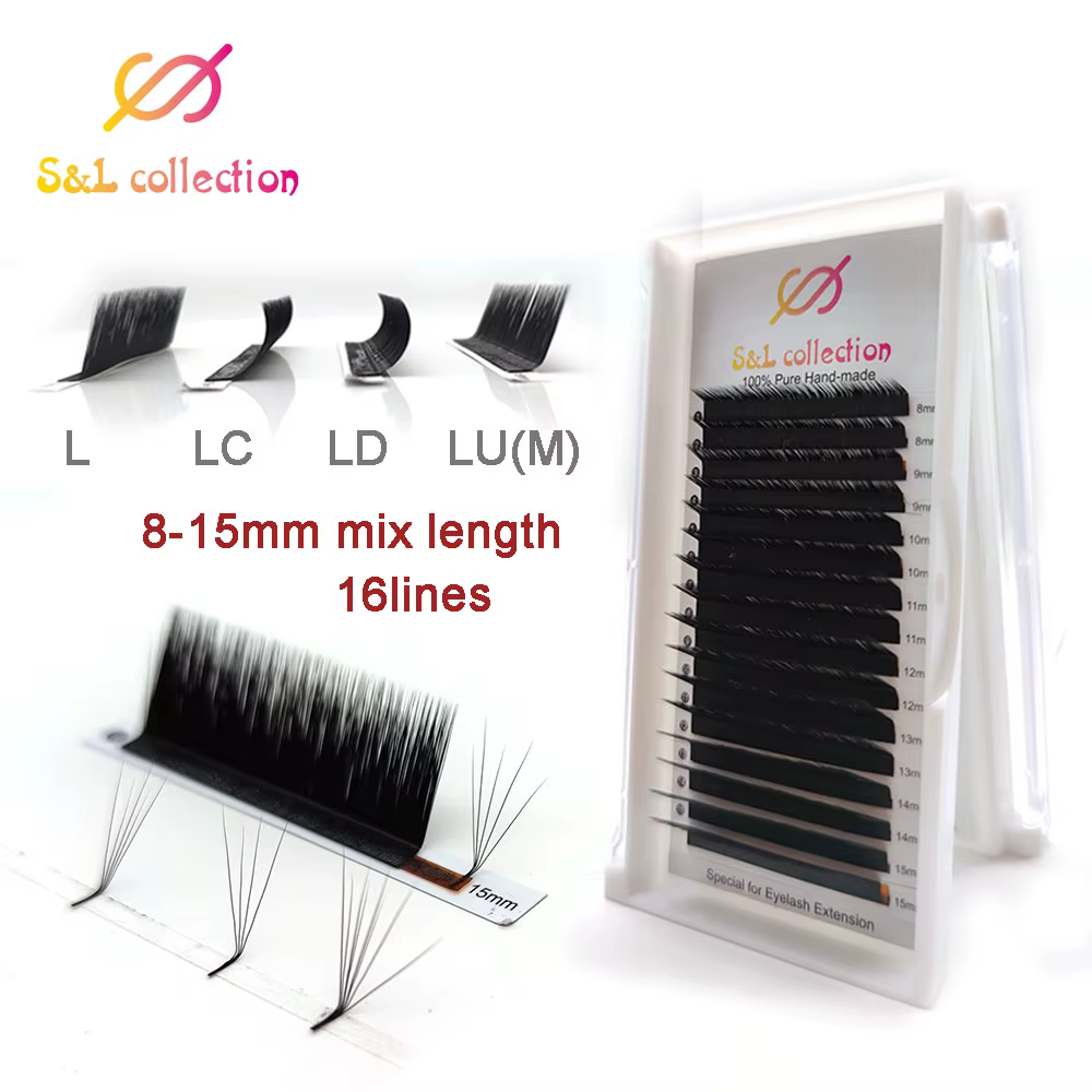 Nouveau arrivé 0.05/0.07 L/LC/LD/LU 1 pièces volume de cils magiques facile à fabriquer effet éventail faux