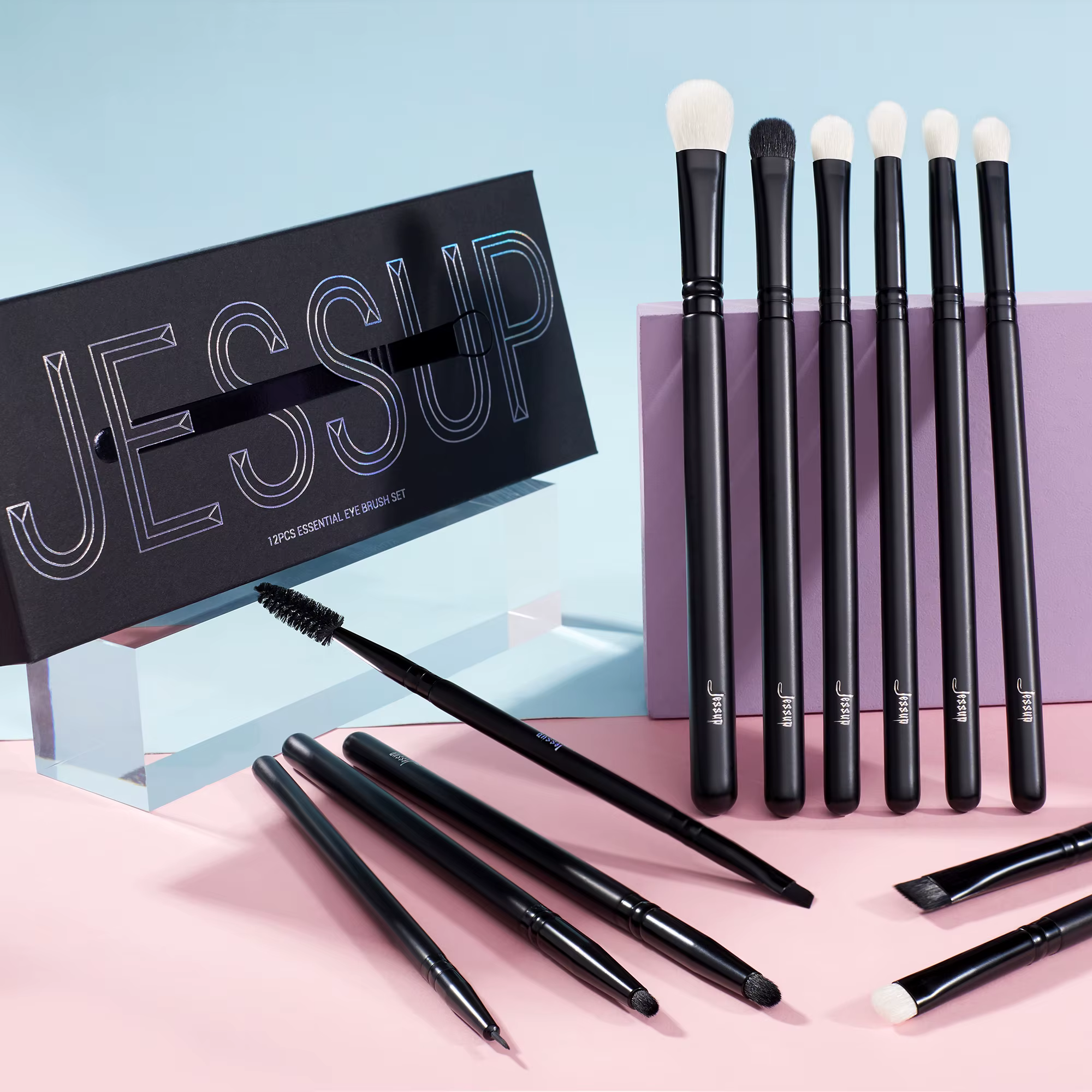 Jessup ensemble de pinceaux de maquillage pour les yeux