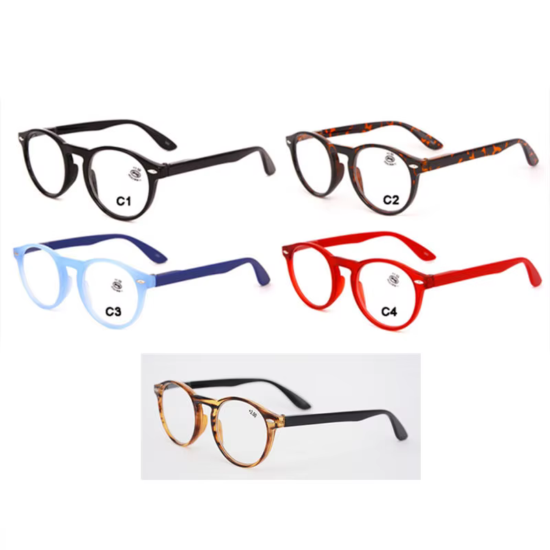 UVLAIK lunettes de lecture optiques rondes hommes femmes mode bleu noir lunettes cadre Vintage ultraléger lunettes de Prescription