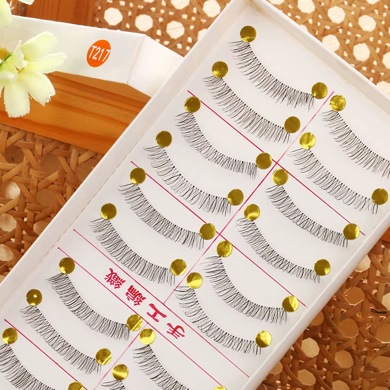 10 paires de Faux Cils longs naturels faits à la main Maquillage