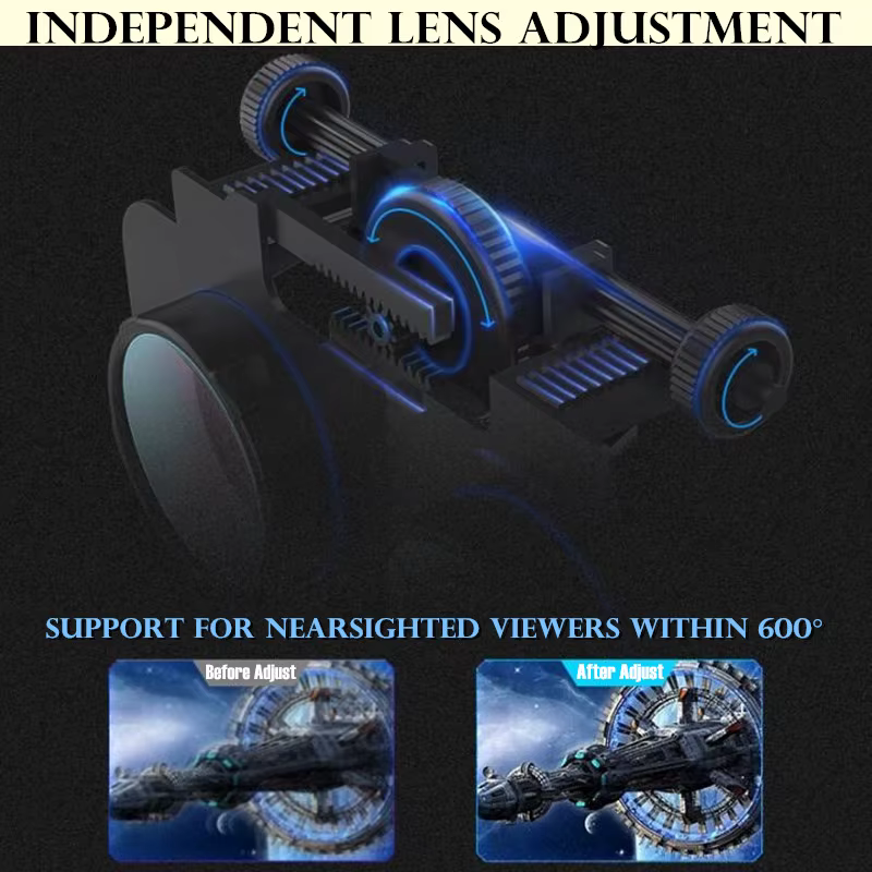 G06E-Lunettes de réalité virtuelle, IMAX HD 3D, boîte en carton Google, casque VR stéréo pour téléphone IOS et Android, prise en charge de la manette de jeu