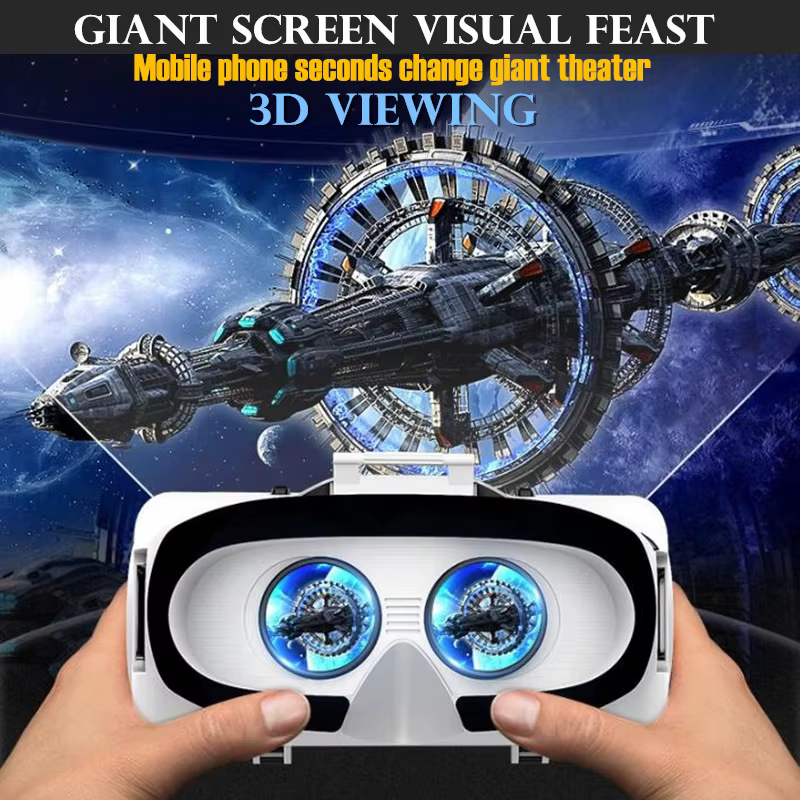 G06E-Lunettes de réalité virtuelle, IMAX HD 3D, boîte en carton Google, casque VR stéréo pour téléphone IOS et Android, prise en charge de la manette de jeu