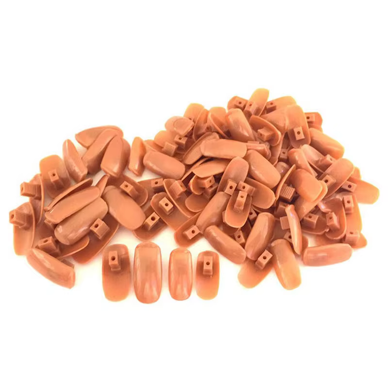 100 pièces conseils de pratique des ongles outil d'entraînement modèle réglable main remplacer les faux ongles conseils bricolage manucure formation outil d'art des ongles