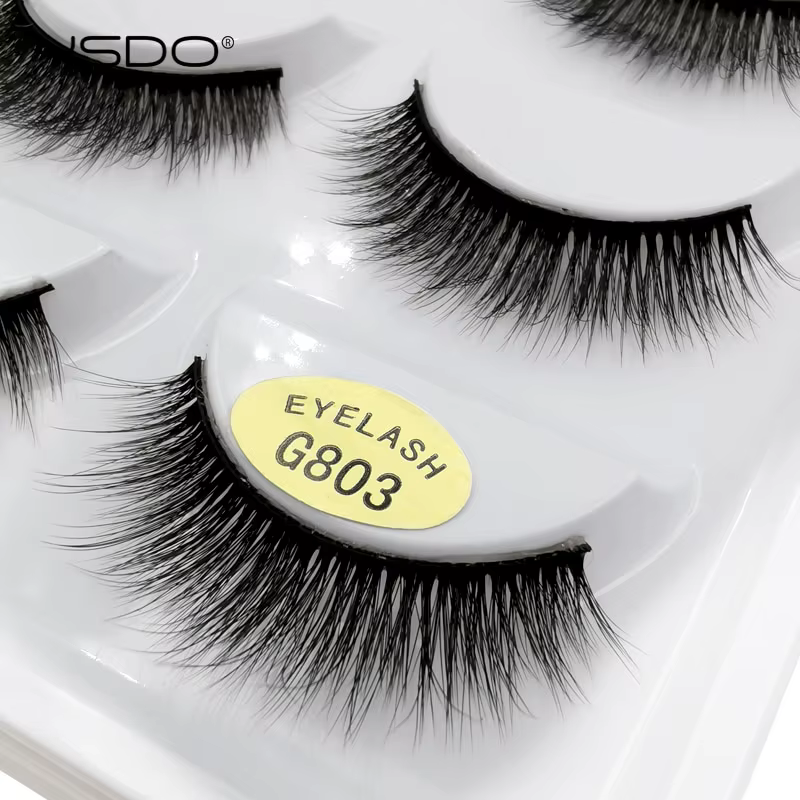 YSDO 3/5 paires 3D vison cils cheveux naturels faux