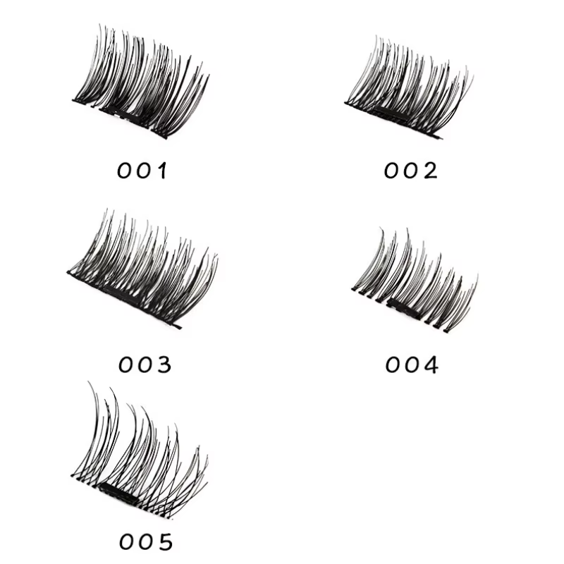 Faux-cils magnétiques 3D, Double bande, bande complète, doux, réutilisables