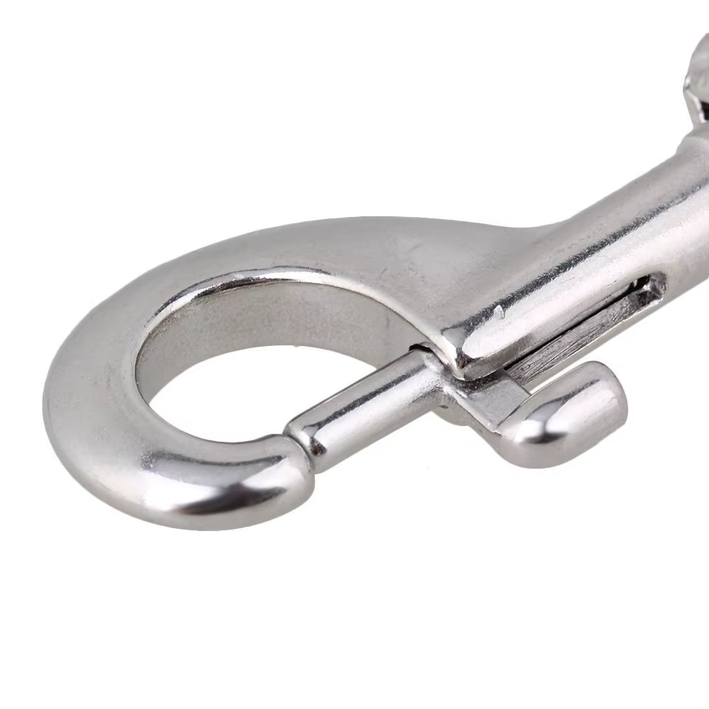 Mousqueton à œil à une extrémité, pinces à 2,2, acier inoxydable 304, porte-clés, laisse de chien, sangle d'appareil photo, 80mm, 20 pièces