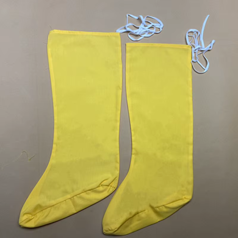 Bas longs en coton Hanfu, accessoires de costume de Kung Fu, chaussettes de prairie chinoise, film TV Play, blanc, jaune, gris