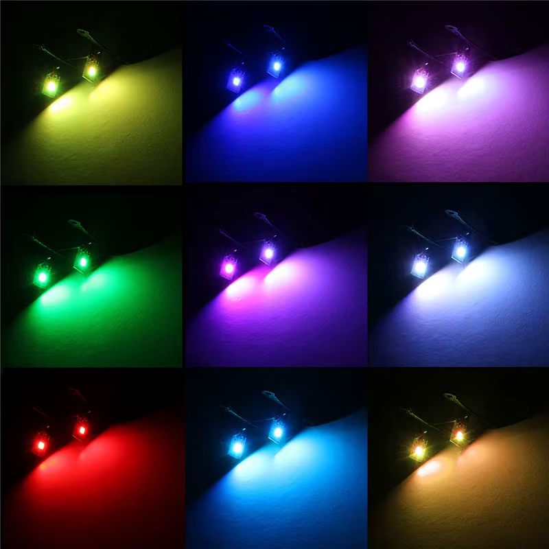 Yeux du diable multicolores rvb, pour lentille de projecteur, couleur unique et couleur rvb, yeux de démon