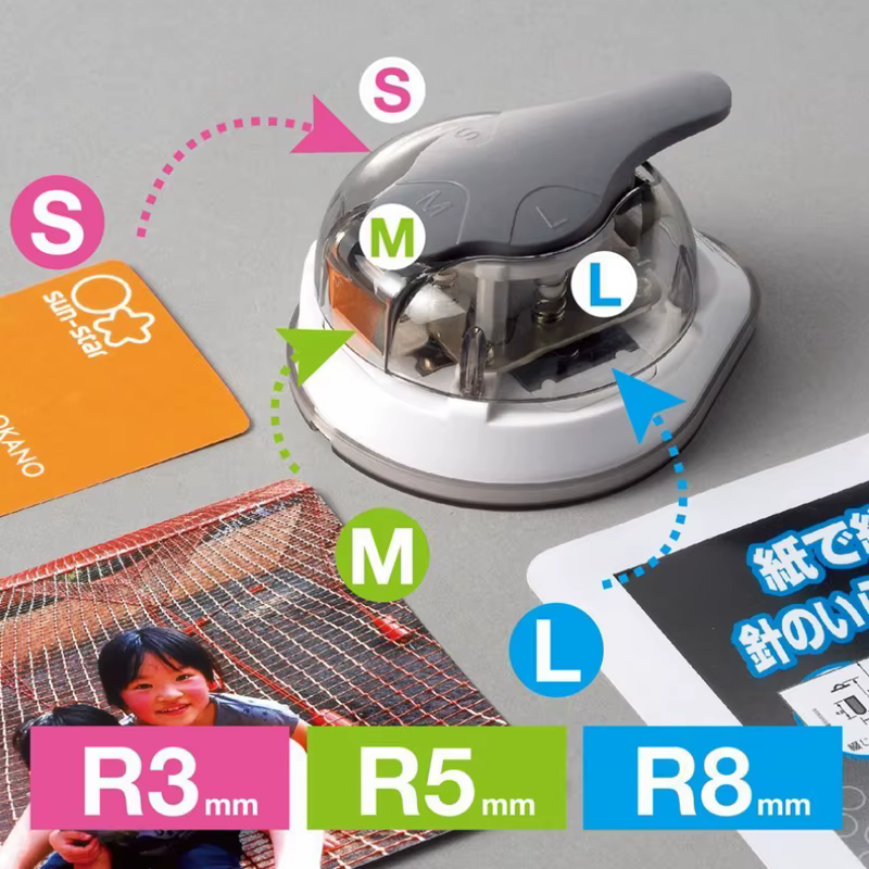 Mini coupe-coin rond 3 en 1, poinçon R3/R4/R5/R7/R8/R10mm, coin rond, bricolage, carte en papier, planificateur Photo, fournitures de découpe