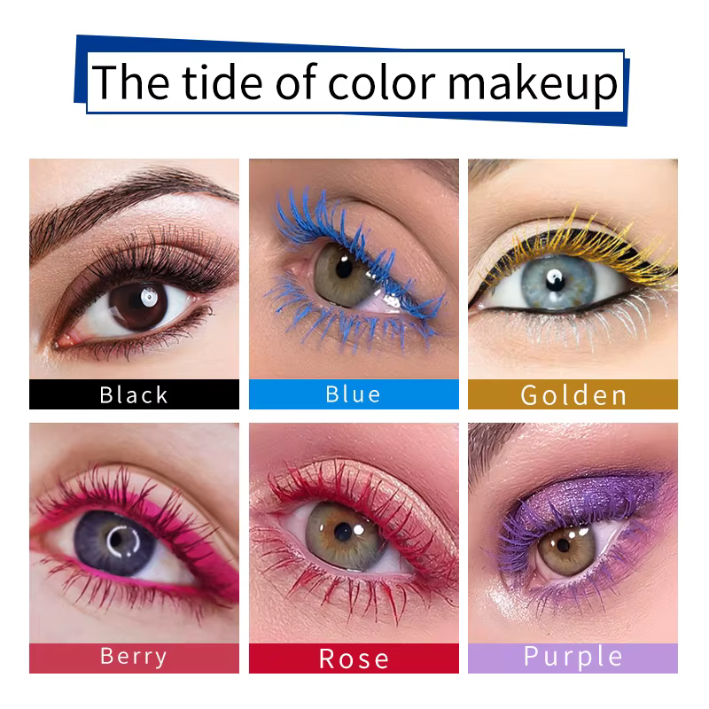 Mascara blanc à la mode