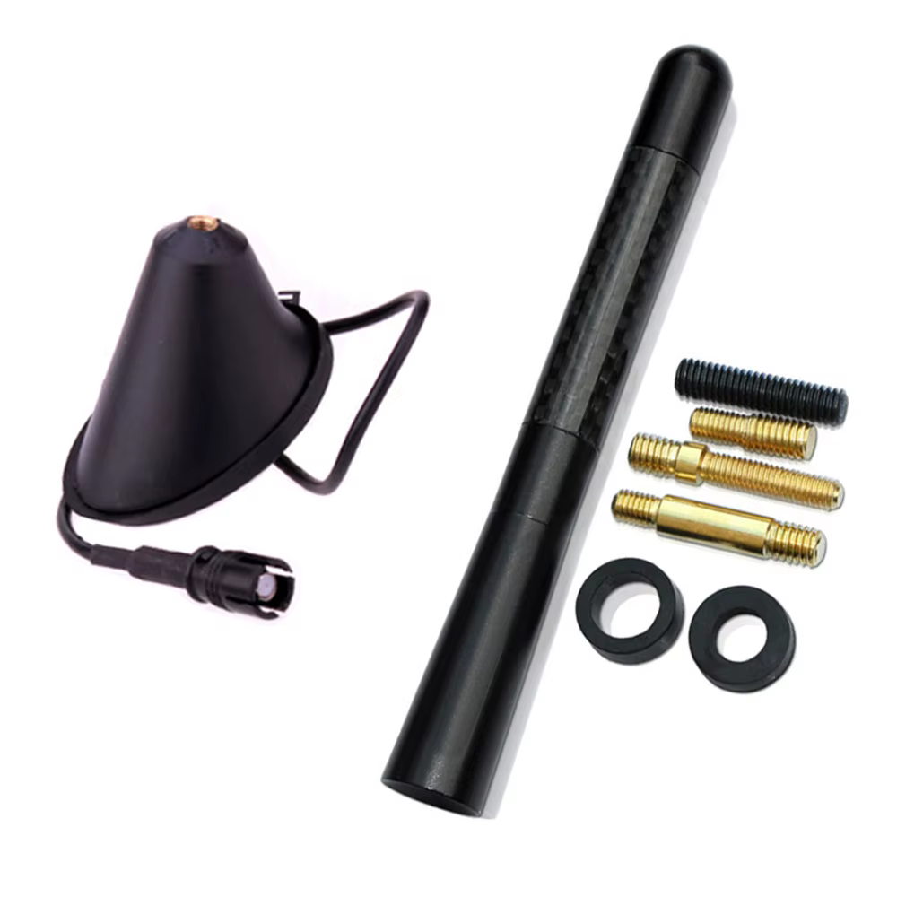 Biurexhaus- Base d'Antenne de Toit AM/FM en Fibre de Carbone, pour VW, BMW, Toyota, KIT