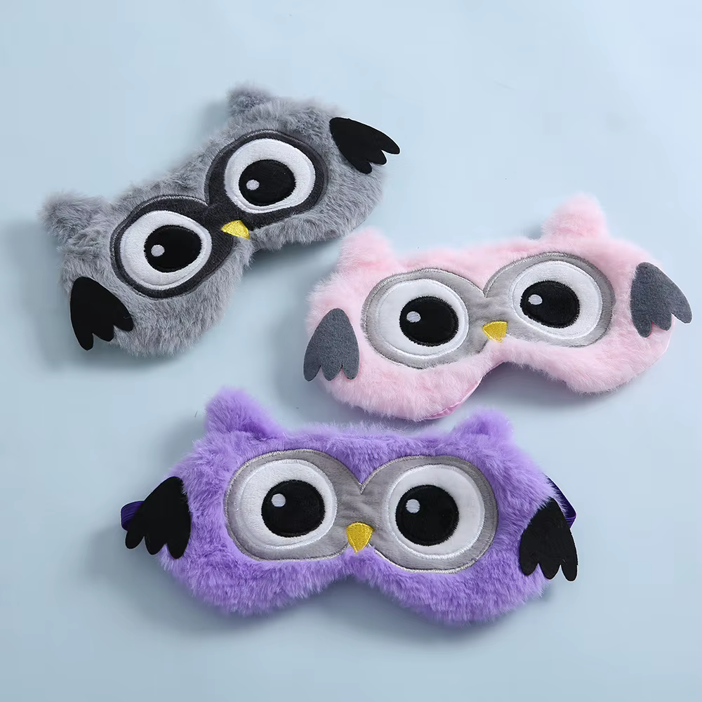 Masque pour les yeux de dessin animé oiseau Panda