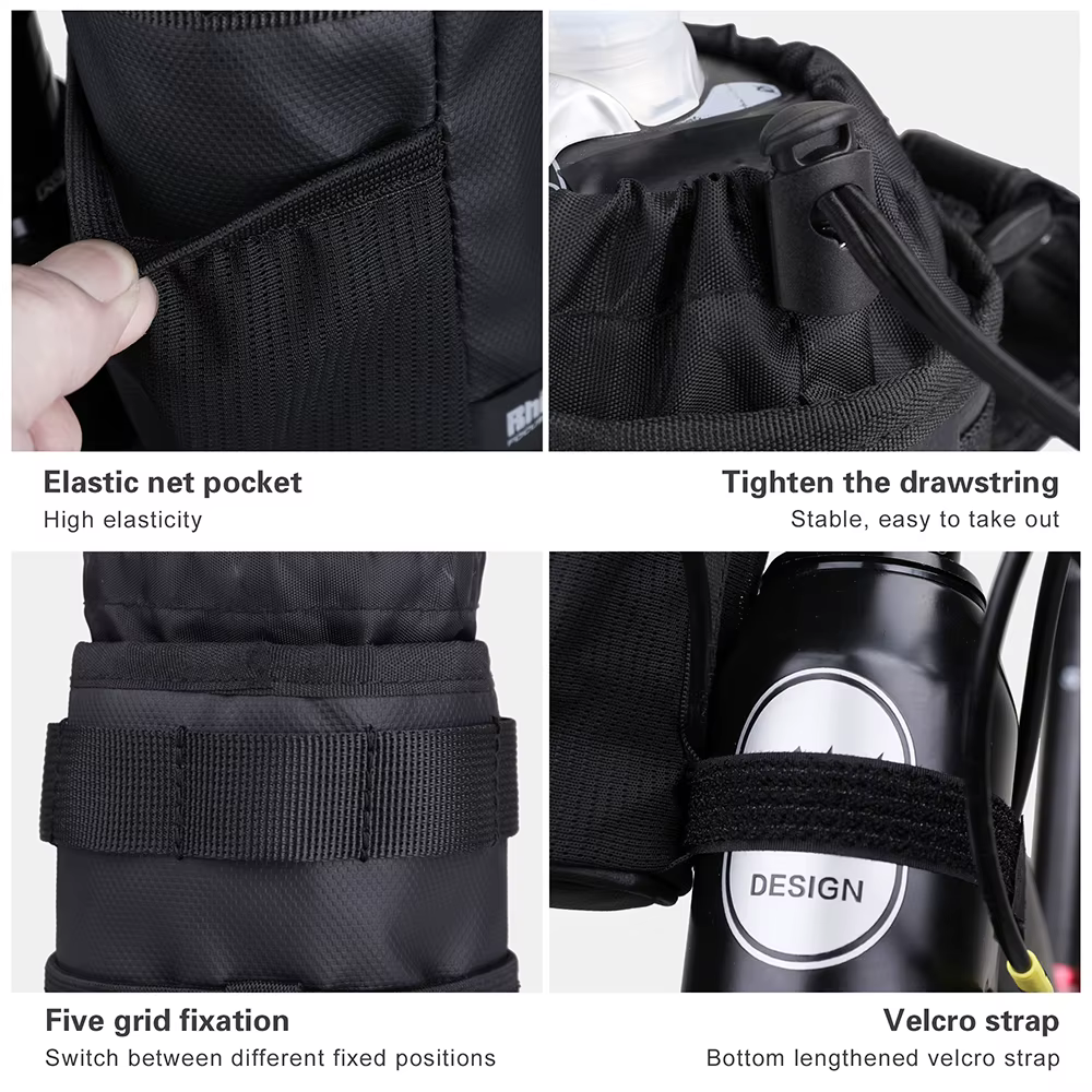 Bal inowalk-Poudres de poche pour bouteille d'eau de vélo, sac à outils de guidon, accessoires de vélo, touring
