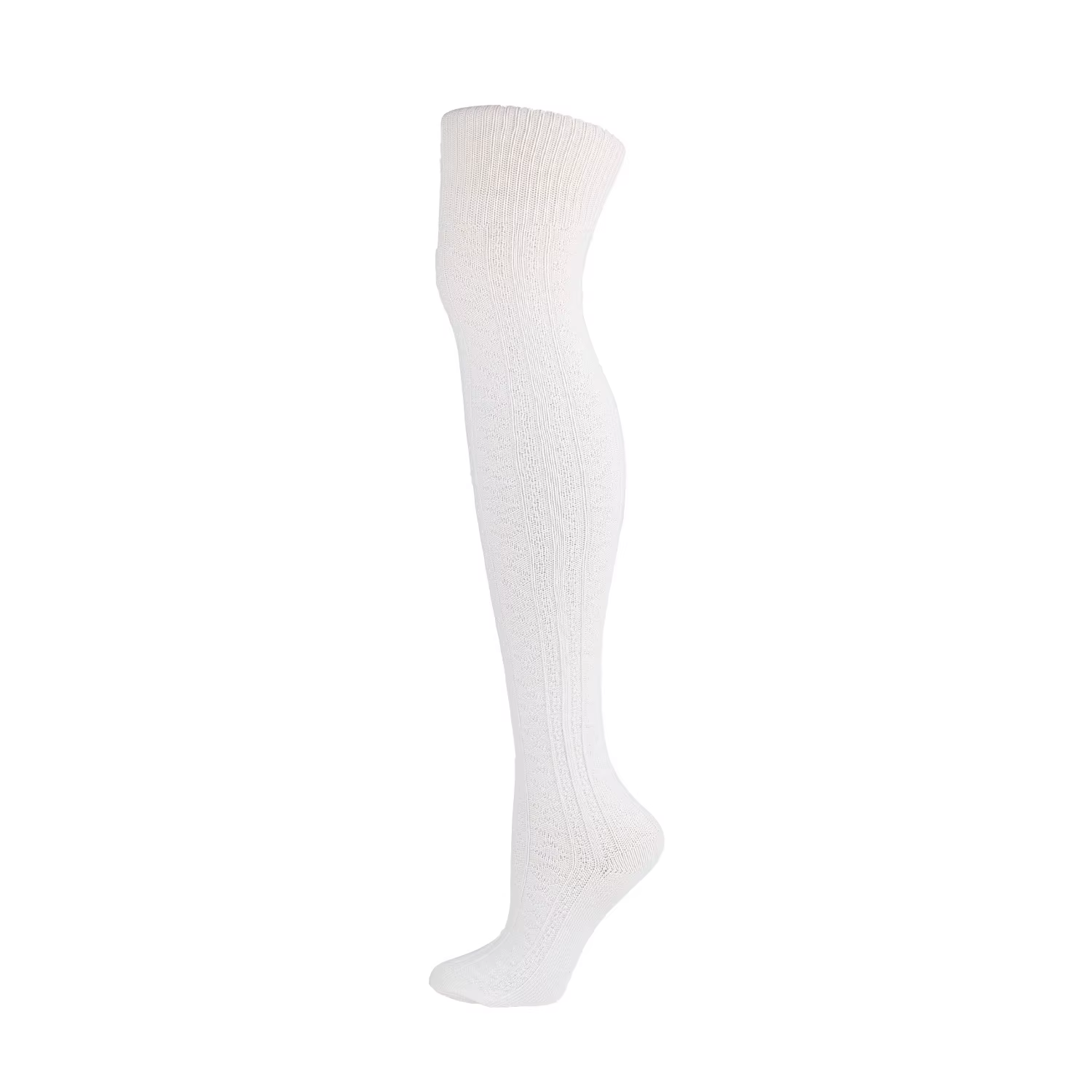 Bas longs en coton pour hommes et femmes, maintien au chaud, tissage torsadé, au-dessus du genou, document solide, chauffe-cuisses décontractés, automne, début de l'hiver