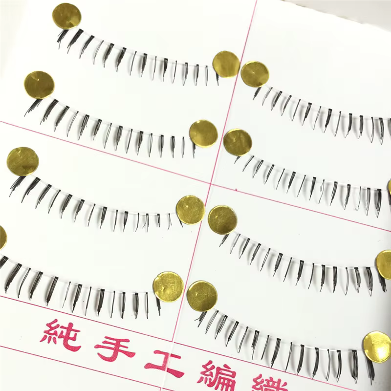 10 paires de cils inférieurs Pack 8 Styles différents sous les cils cils inférieurs doux à la main bande transparente cils inférieurs