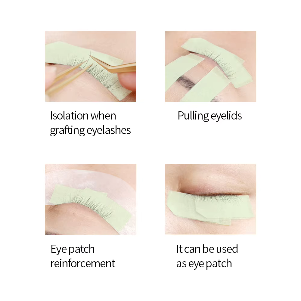 GLAMLASH 5 pièces Transparent médical PE Extensions de faux cils bande Double paupière autocollant Non-tissé