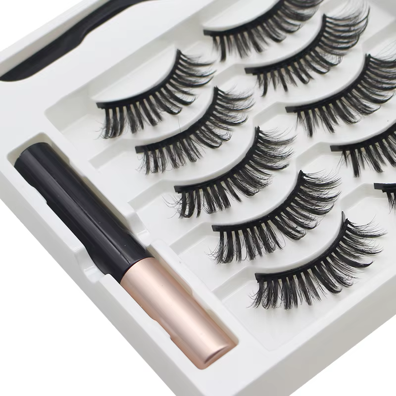 AILEISHI 5 paires de cils magnétiques 3D aimant Eyeliner faux