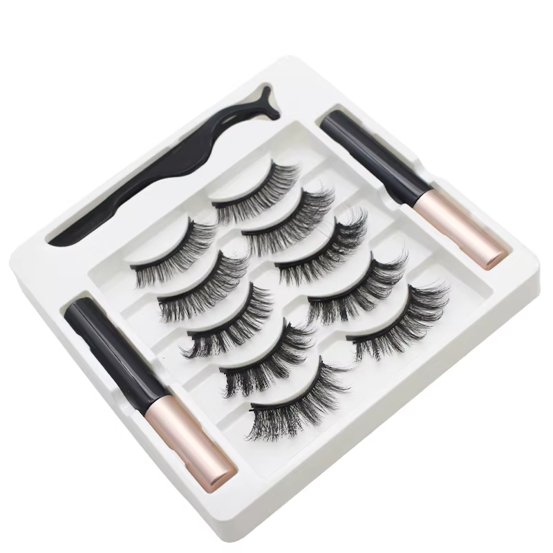 AILEISHI 5 paires de cils magnétiques 3D aimant Eyeliner faux
