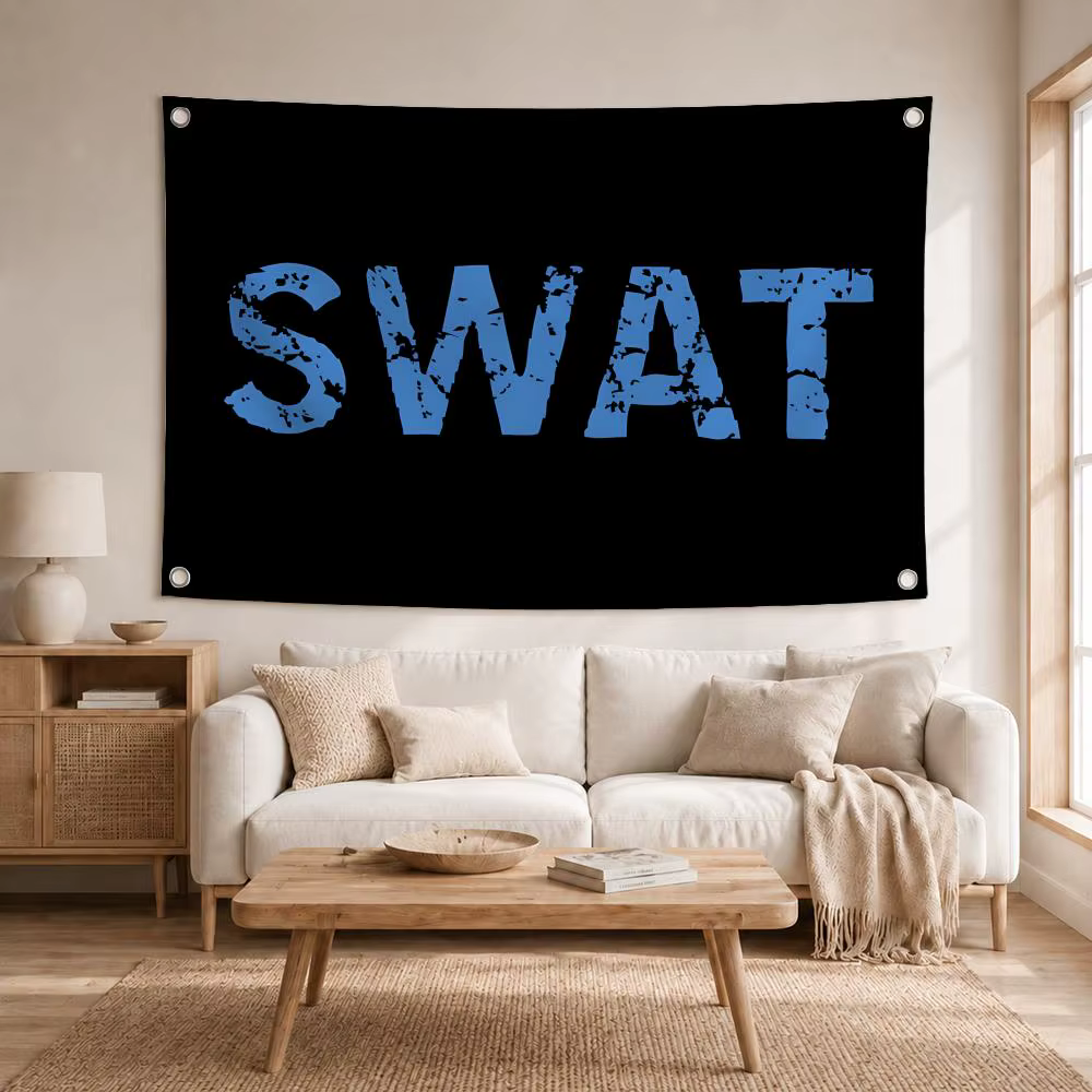 Drapeaux militaires S-SWAT, bannière décorative pour la maison, le jardin et la cour, drapeau mural intérieur et extérieur