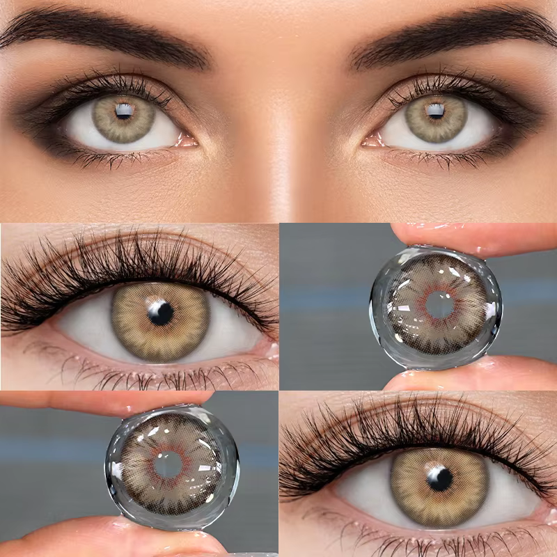KSSEYE 1 paire de lentilles de Contact de couleur verte pour les yeux