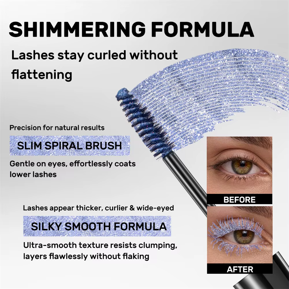 Mascara diamant à paillettes