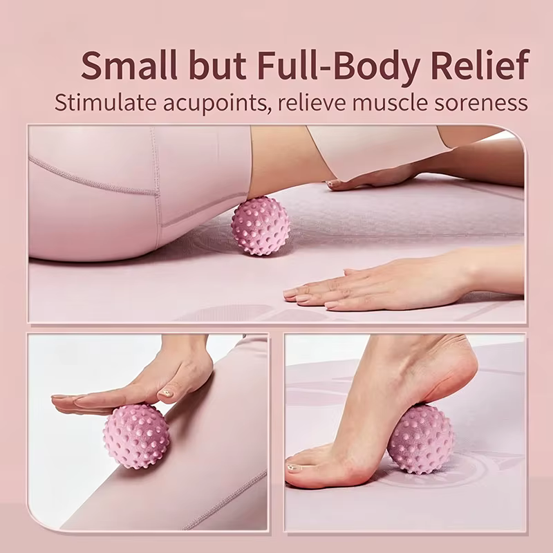 Balle de massage pour le pied, balle de yoga et de fitness pour la relaxation musculaire, balle de thérapie des points d'acupuncture pour les épaules, le cou, la taille et le dos