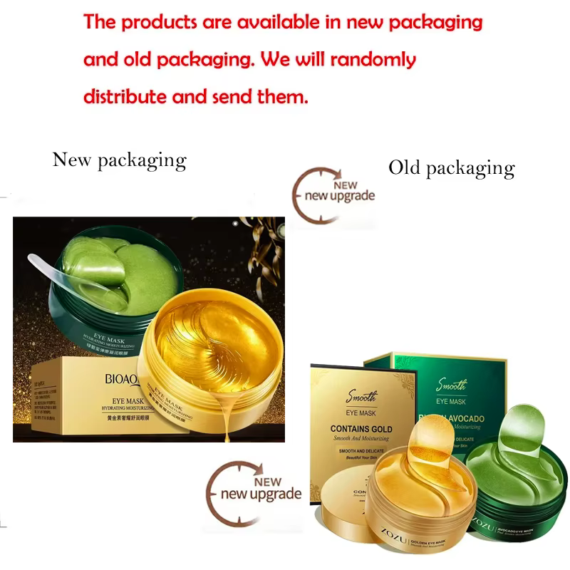 Masque pour les yeux avocat or