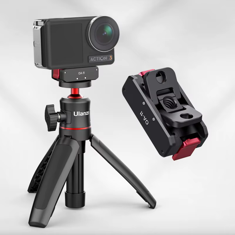 Ulanzi OA-11 Base pliante à double interface pour DJI Osmo Action 3 support pliable OA-13 Base d'alimentation magnétique pour DJI Action 2