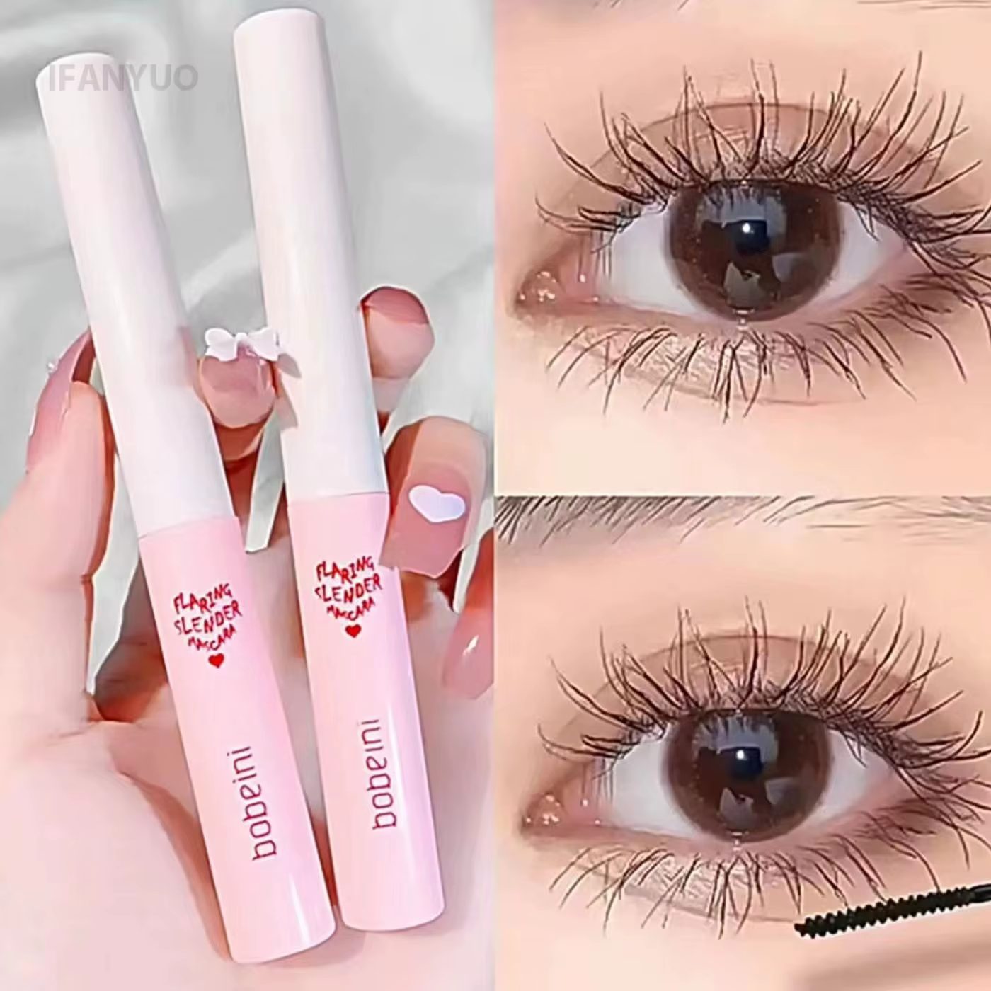 Mascara noir et marron