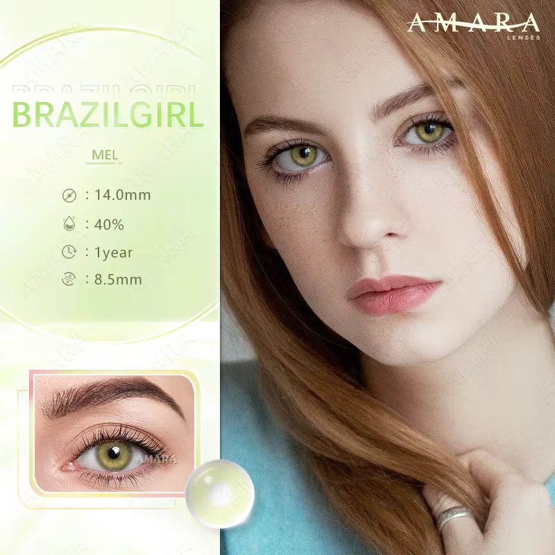 AMARA lentilles de couleur naturelle yeux 2 pièces