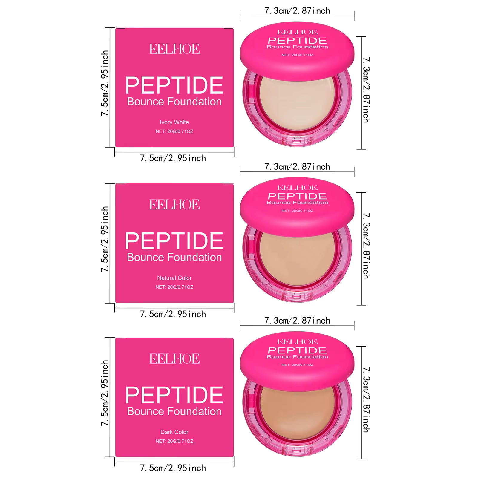 Fond de teint baume à rebond peptidique