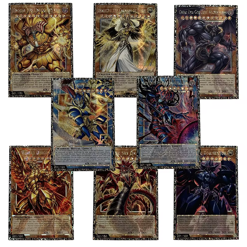 Cartes Proxy DIY Orica YUGIOH Collection Dark Magician Girl Grand Master Rare Deep Eyes White Dragon the Blue Abyss Non Originales