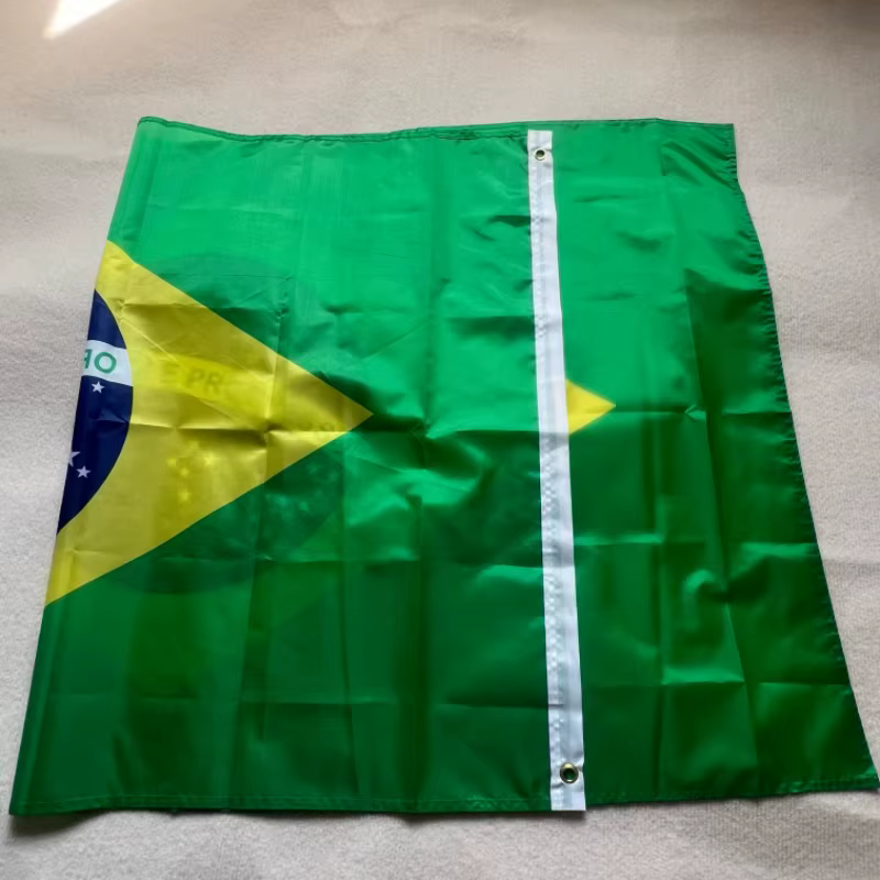 Drapeau brésilien de football pour la décoration intérieure, bannière extérieure, haute qualité, 90x150cm