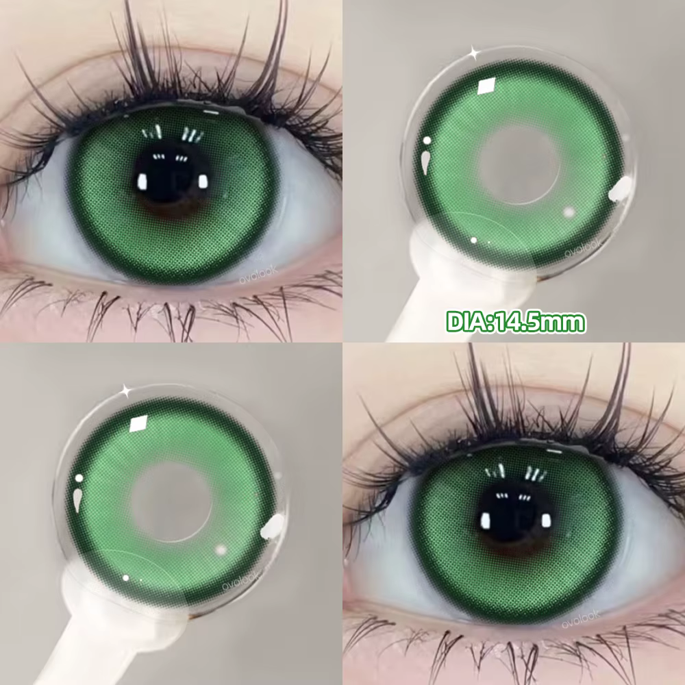 2pcs/paire Cyber Series Big Pupils Halloween Lentilles de Contact Colorées pour le Maquillage Yeux Lentille Marron