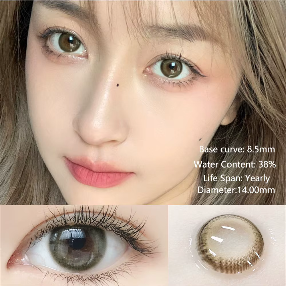 Lentilles de contact annuelles couleur naturelle Honeydew Jelly pour les yeux