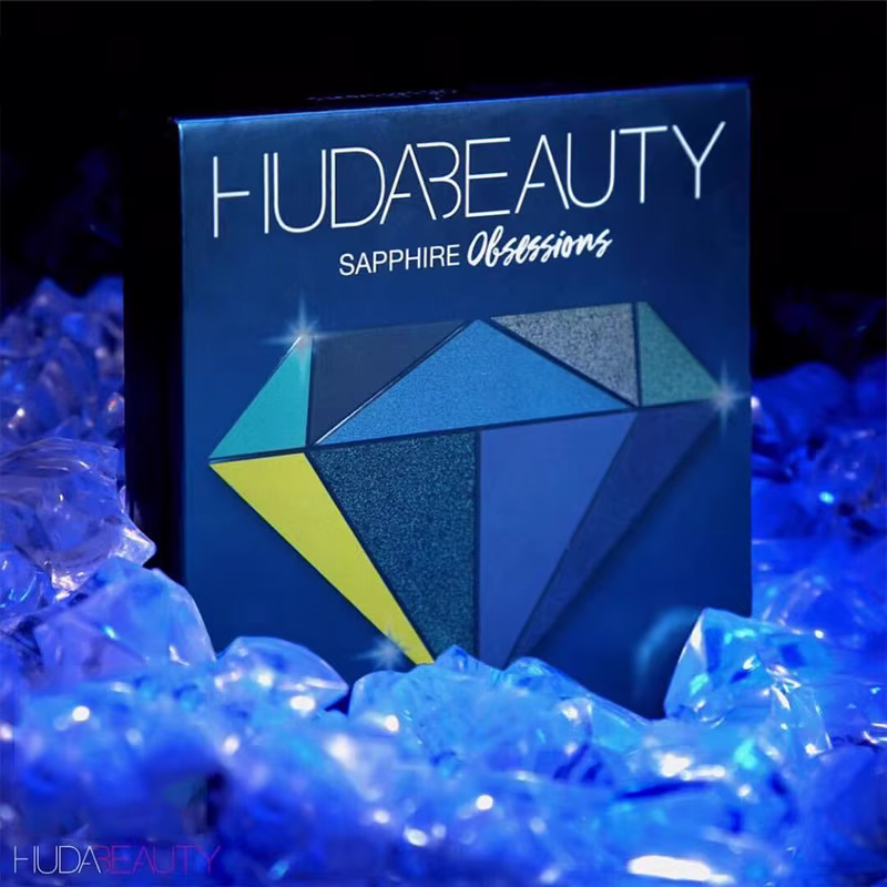 Huda Beauty 9 couleurs Palette diamant améthyste rubis rouge or ombre à paupières