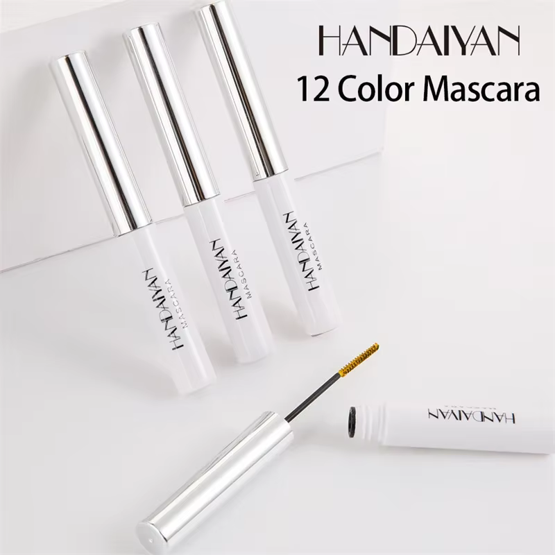 Mascara coloré 4D soie imperméable à l'eau séchage rapide Extension de cils Curl maquillage