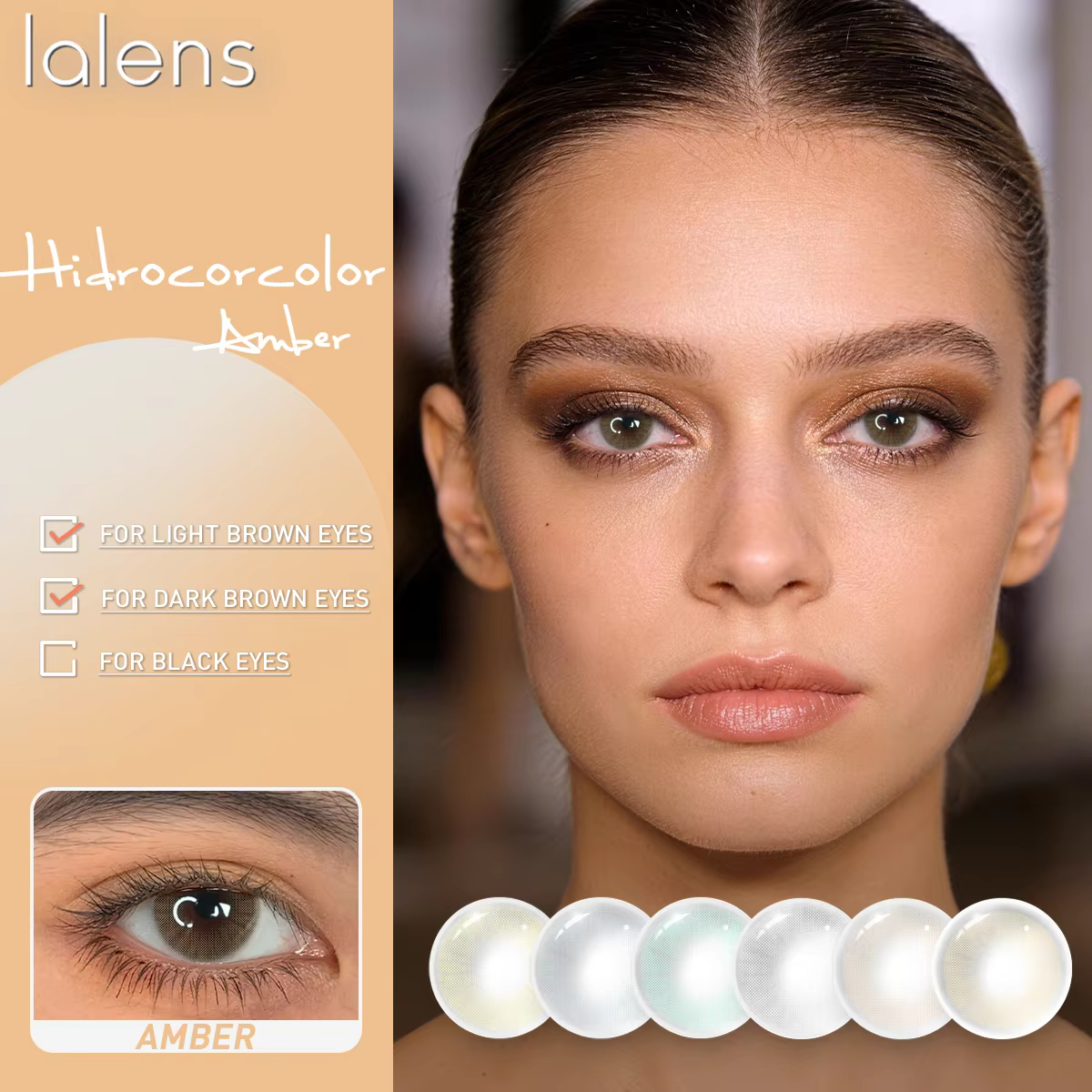 VISUASHOW Lentilles de contact colorées à usage semi-annuel pour maquillage quotidien